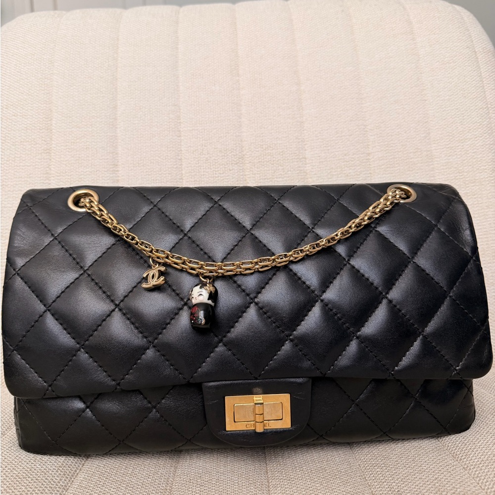 Chanel 2010 Paris Shanghai China Doll 2.55 Reissue Jumbo classic Flap bag